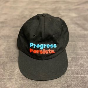Black Ponytail Hat-Progress Persists